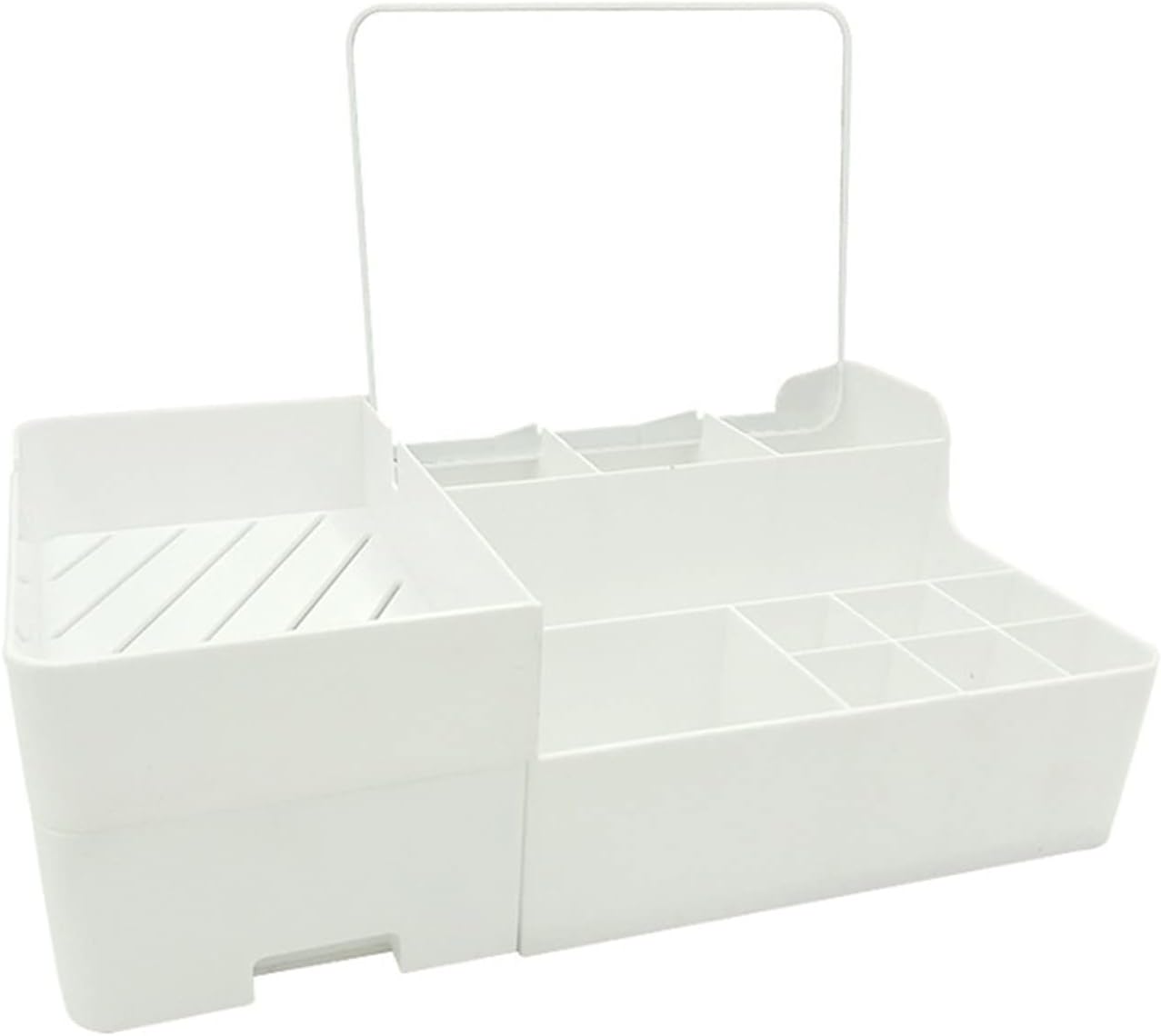 KELINFONG Makeup Bag - 3 Drawer Cosmetic Organizer with Lid