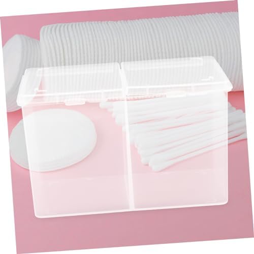 PACKOVE Cotton Pads Storage Box with Compartment Design