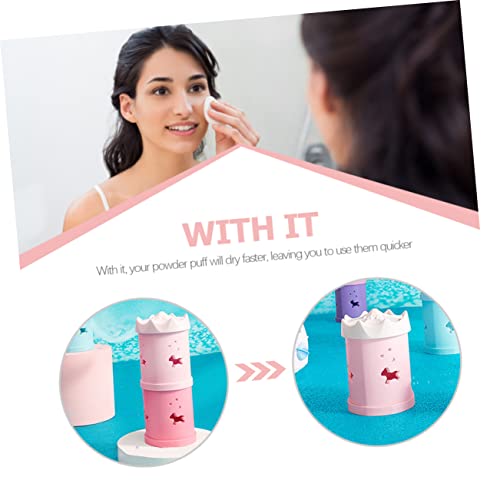 FOYTOKI 2pcs Beauty Sponge Storage Box