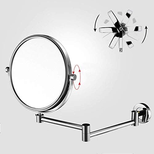 DEIHGE 8-Inch Wall Mounted Makeup Mirror with Magnification
