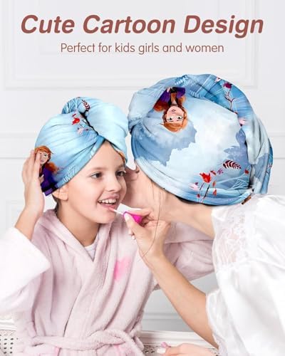 Akkya Microfiber Hair Towel Wrap 2 Pack