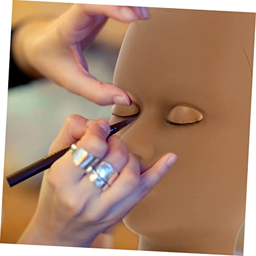 Ipetboom Makeup Practice Face Replaceable Eyelids Lash Head Mold