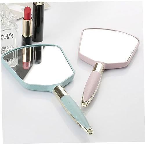 WRITWAA Handheld Vanity Mirror with Ergonomic Handle