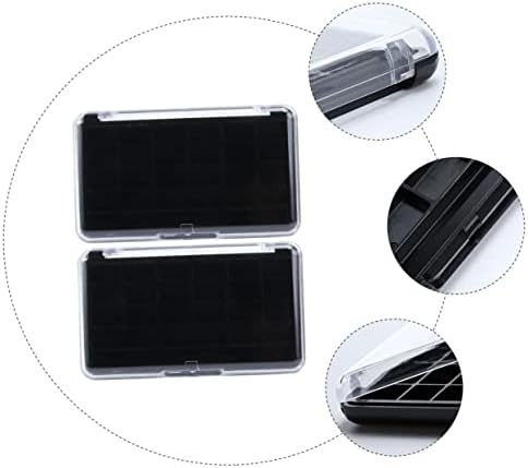 WRITWAA 2Pcs Cosmetic Case for Eyeshadow Lipstick Storage