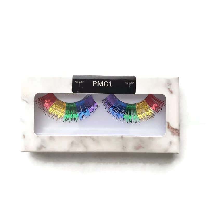 PMG1 Multi-Color Tinsel False Eyelashes