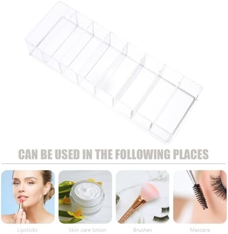 LALAFINA Acrylic Cosmetic Display Case with 8 Storage Spaces 1