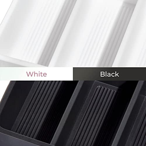 iDesign Sarah Tanno 5 Slot Cosmetic Drawer Organizer Black