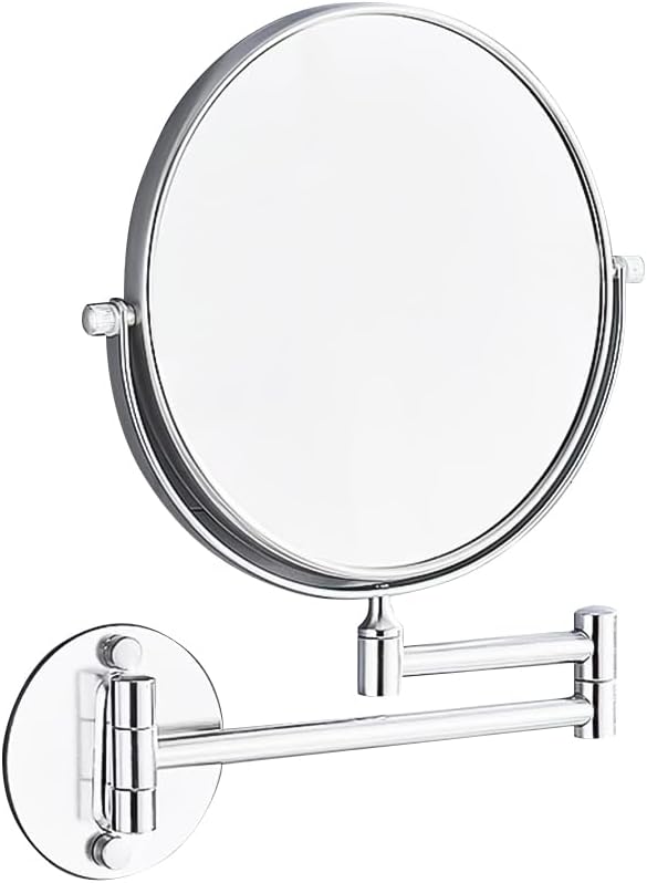 Flowhale 3X Magnification Wall Mirror 360 Degrees Swivel Foldable