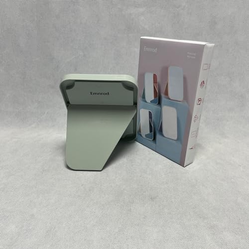 Emnrod Portable Folding Makeup Mirror with Stand Green