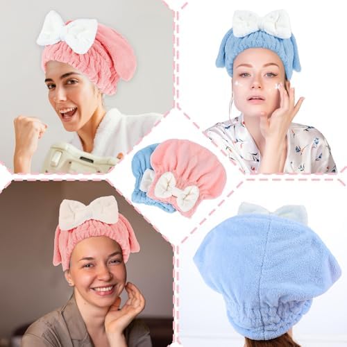 YUXIANLB Ultra Absorbent Hair Drying Towel 2 Pcs