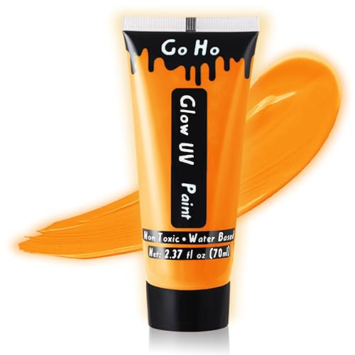 Go Ho Neon Gold Body Paint 237oz UV Blacklight