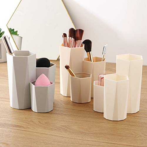 Cosmetic Storage Box with Three Sizes Gray