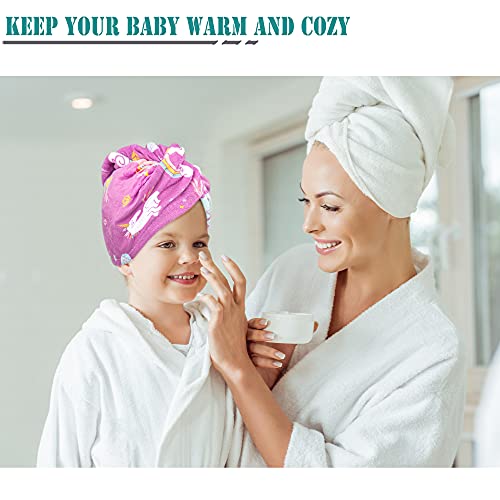 ELLEWIN Microfiber Hair Drying Towel 3 Pack for Kids Women