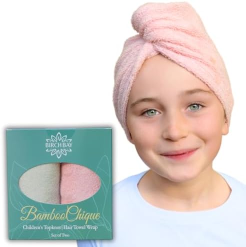 Birch Bay Kids Hair Towel Wrap Set of 2