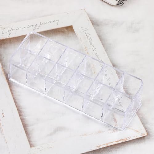 12-Slot Acrylic Lipstick Organizer Case