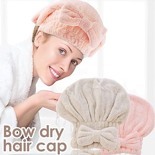 AEVBSOY 2 Pack Microfiber Hair Drying Caps for Women