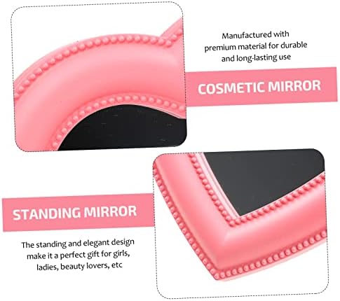 Angoily Elegant Heart Shape Wall Mounted Makeup Mirror 1