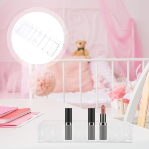 LALAFINA Acrylic Cosmetic Display Case with 8 Storage Spaces 1