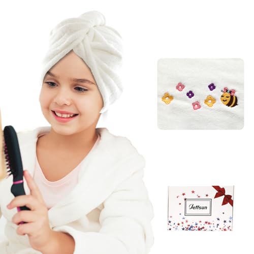 JEFFSUN Microfiber Hair Drying Towel for Curly Thick Hair