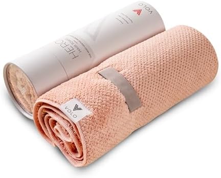 VOLO Hero Cloud Pink Hair Towel with Snug Strap