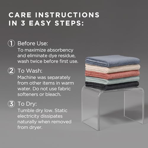 Fromm Softees Plush Microfiber Towels 6 Pack