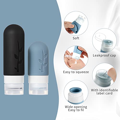 18-Pack TSA Approved Leak Proof Travel Bottles Set