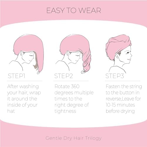 MaopaoBeauty Microfiber Waffle Hair Towel for Women Girls