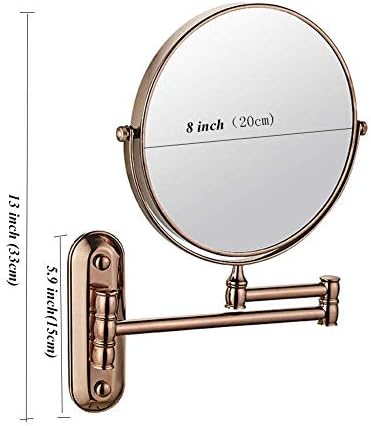 DEIHGE 8 Inch Wall Vanity Mirror 3X Magnification