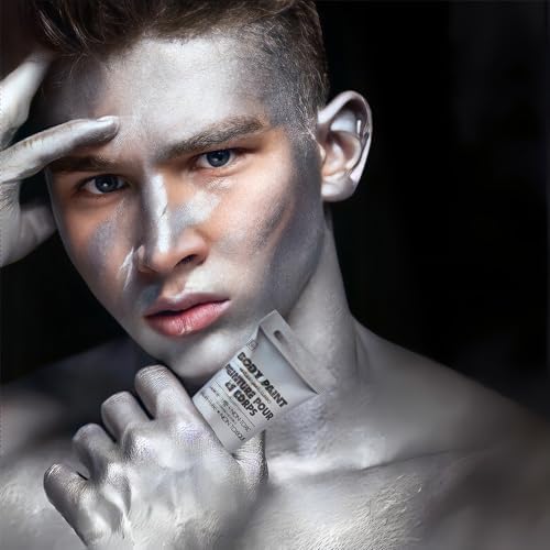 Silver Body Paint for Halloween - 34 oz Set