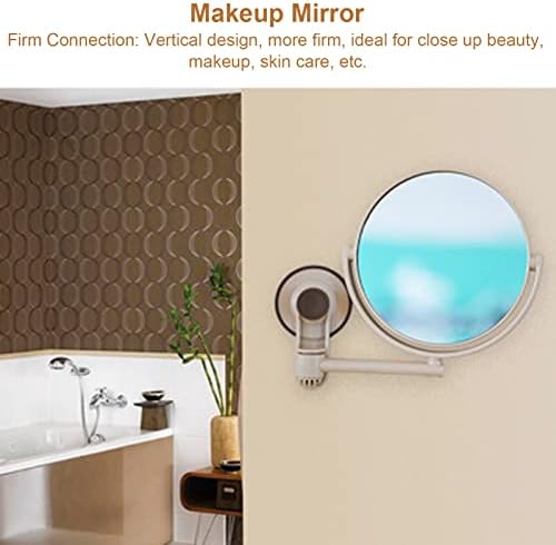 YUYTE Foldable Double Sided Wall Vanity Mirror Lighted Makeup Mirror