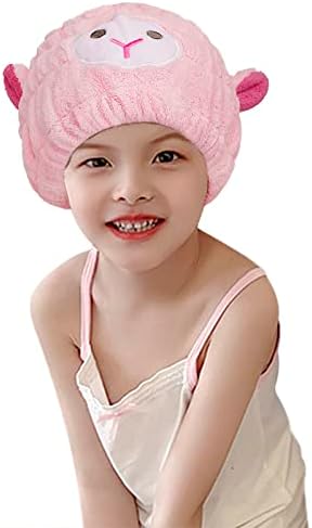 Cute Plush Lamb Hair Drying Cap with Ears
