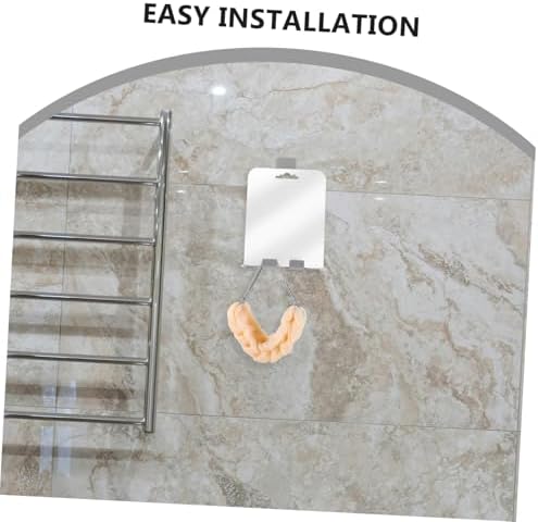 Cabilock Fogless Shower Mirror with Shelf and Hooks 1