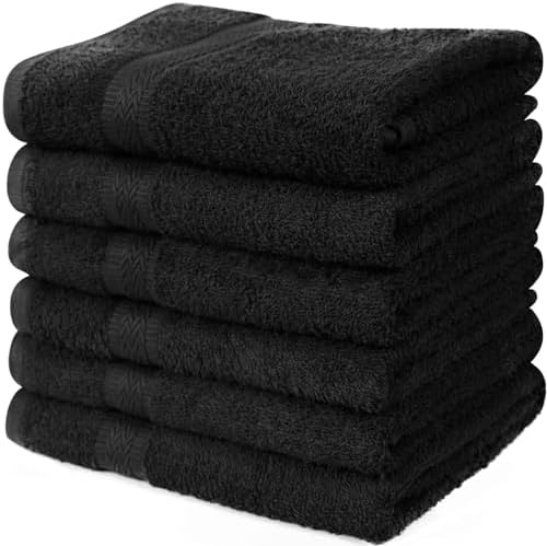 Linteum Textile Supply Hair Drying Towels 20x40 Inches Pack of 6