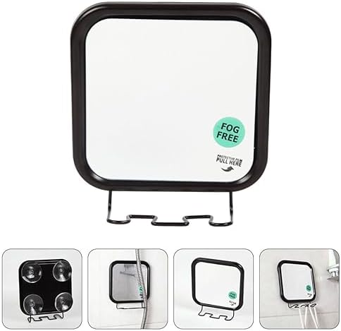 Ipetboom Wall-Mounted Suction Mirror for Shower and Vanity