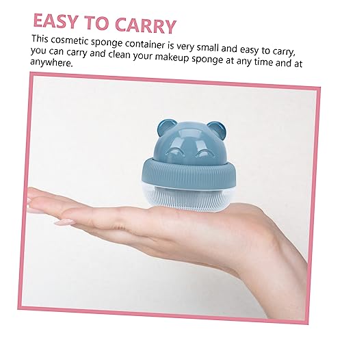 WRITWAA Cosmetic Sponge Case Holder Blue