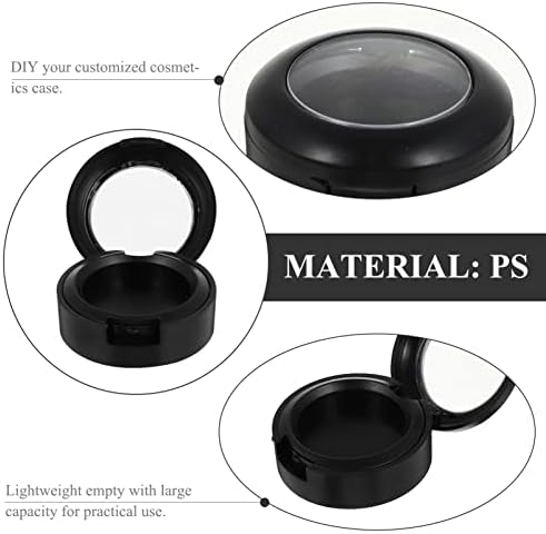SAFIGLE 8Pcs Durable Plastic Eyeshadow Compact Case