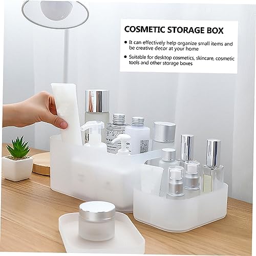 1pc Transparent Makeup Storage Box for Desktop Use