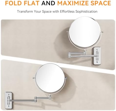 Auxmir 1X20X Double-Sided Wall Mirror with Tweezers 1