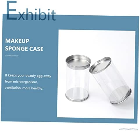 BIUDECO 6 Pack Egg Shape Makeup Sponge Case