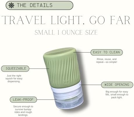 Upstatery 1oz Travel Squeeze Bottles 4-Pack
