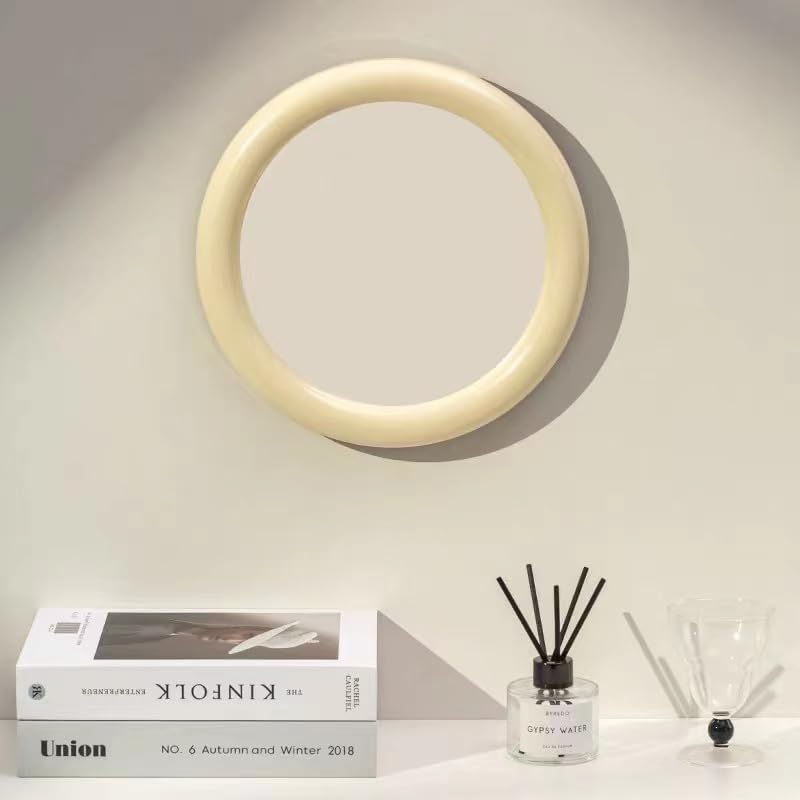 Gugululu 118-Inch Round Desk Mirror with Bracket