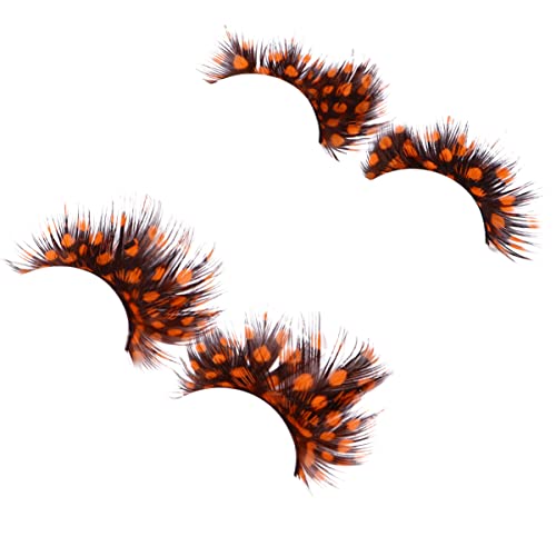 LALAFINA Halloween Spiky False Lashes 2 Pairs for Dance