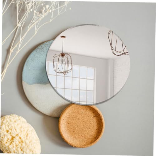 20pcs Round Acrylic Mirror Sheets for Makeup Wall Travel Vanity