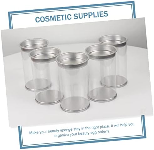 WOFASHPURET 6-Piece Makeup Sponge Box Travel Organizer