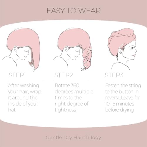 MaopaoBeauty Super Absorbent Hair Towel Wrap with Pineapple Plaid Design