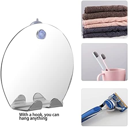 Zyyini Fogless Shaving Mirror with Wall Hook