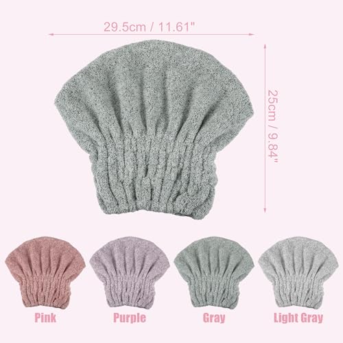 VOCOSTE Charcoal Fiber Hair Dry Cap Lightweight and Strong Absorbent