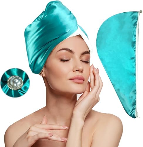 Chloven Satin Microfiber Hair Wrap - Anti Frizz Lightweight Quick Drying