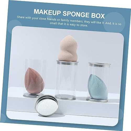 WOFASHPURET 6-Piece Makeup Sponge Box Travel Organizer