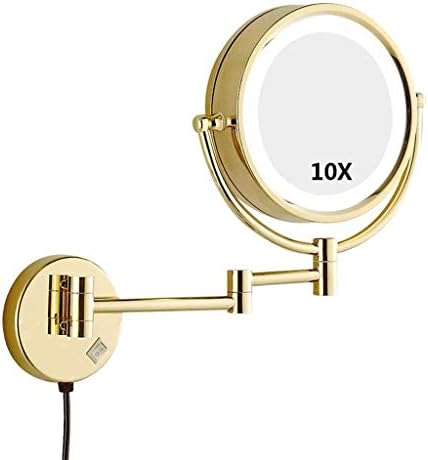 DEIHGE Vanity Mirror LED 360 Rotating Wall Mounted